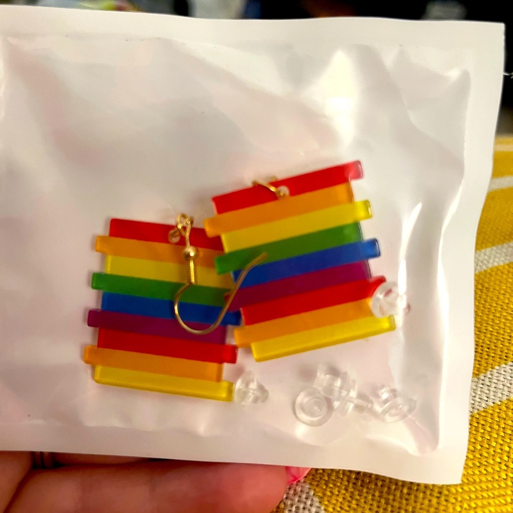 Rainbow earrings